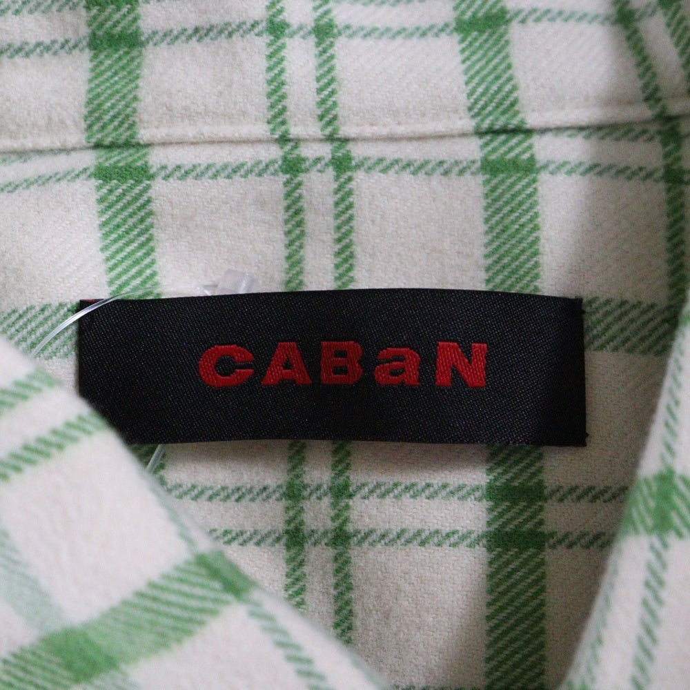 CABaN(キャバン) チェック 長袖 シャツ グリーン