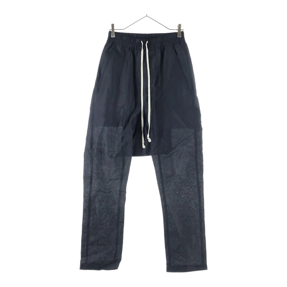 Rick Owens(リックオウエンス) 23SS RU01C4380 ナイロンサルエルロングパンツ ブラック