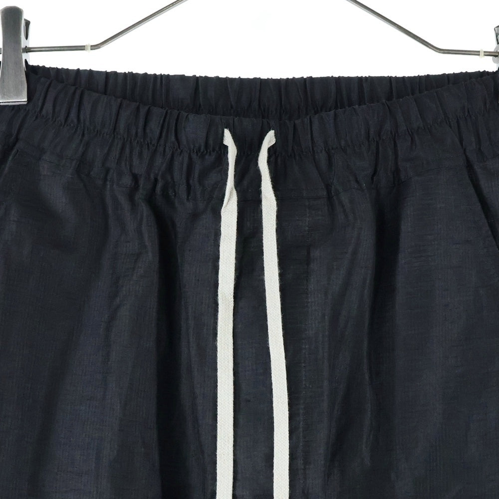 Rick Owens(リックオウエンス) 23SS RU01C4380 ナイロンサルエルロングパンツ ブラック