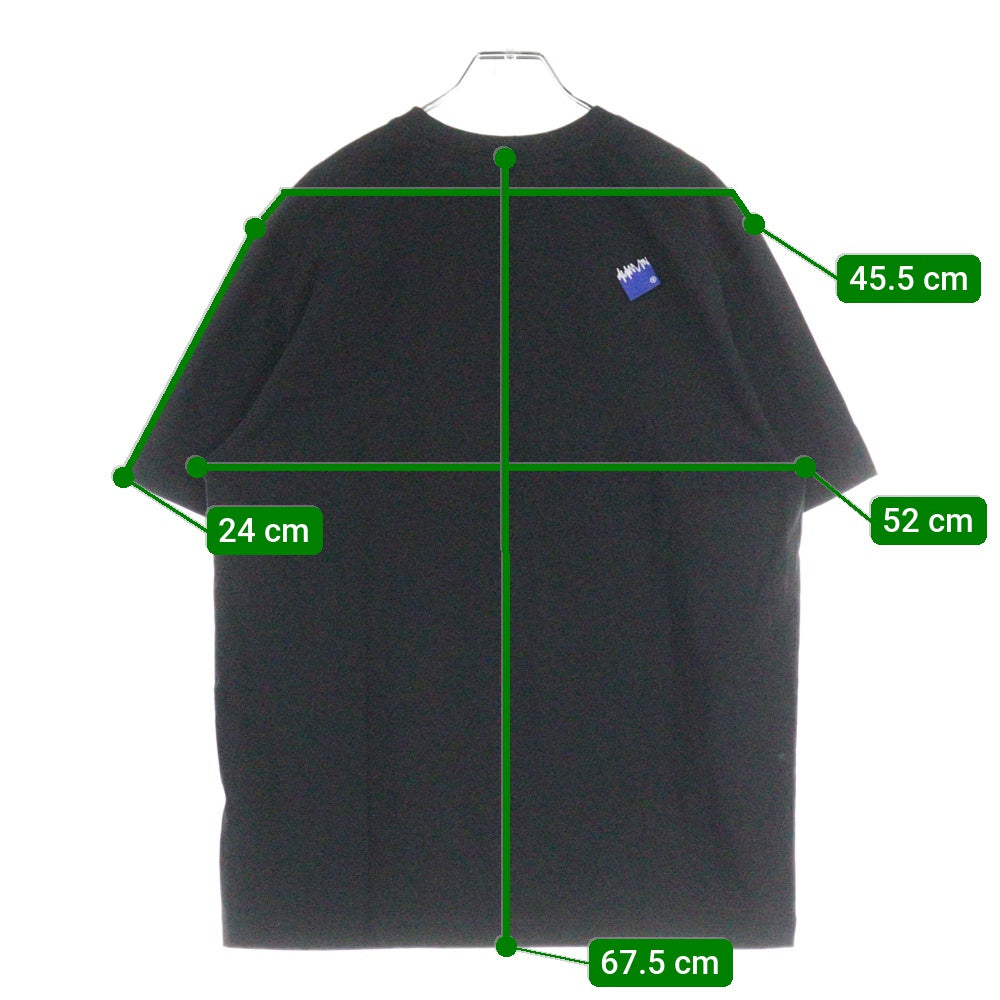 ADER ERROR(アーダーエラー) ロゴ 半袖カットソー Tシャツ ブラック BMSGYFYTS0101BK
