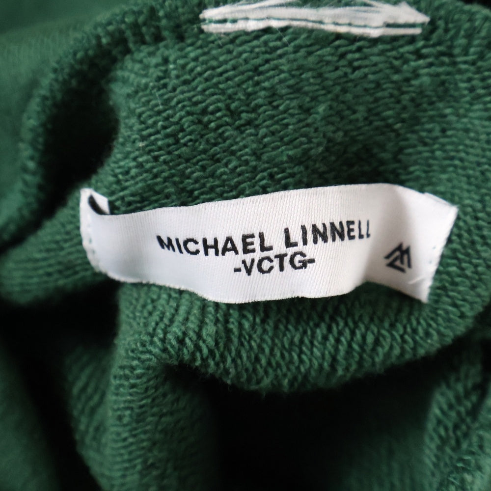MICHAEL LINNELL(マイケルリンネル) プルオーバーパーカー グリーン