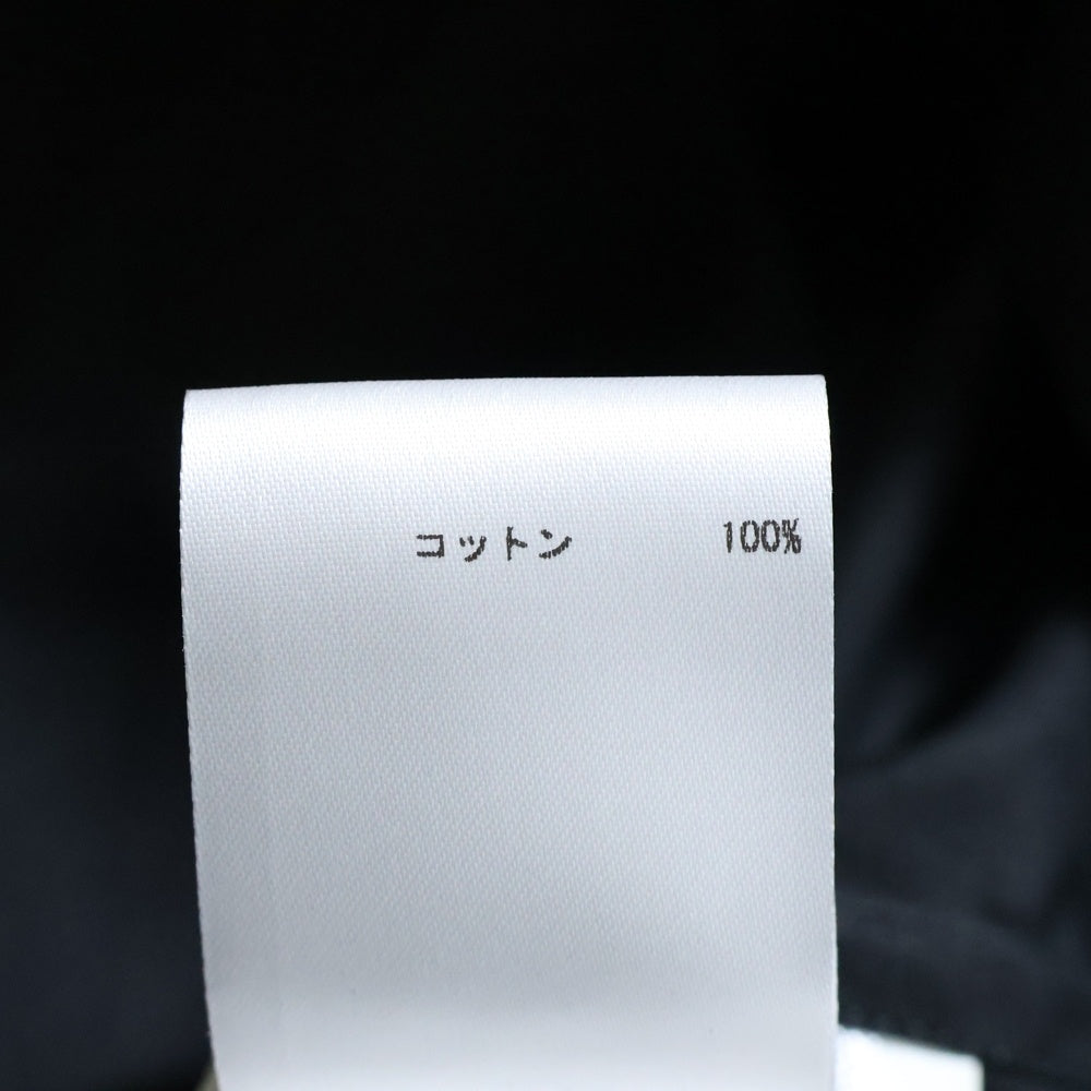 JIL SANDER(ジルサンダー) 21SS メタルピンポプリン 半袖シャツ ブラック JSMS740626MS24420011