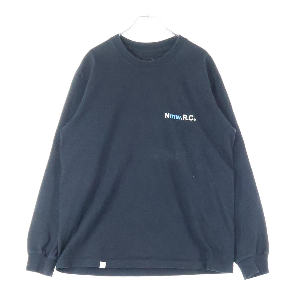 68359(68359) NRC ロゴプリント長袖Tシャツ カットソー ブラック