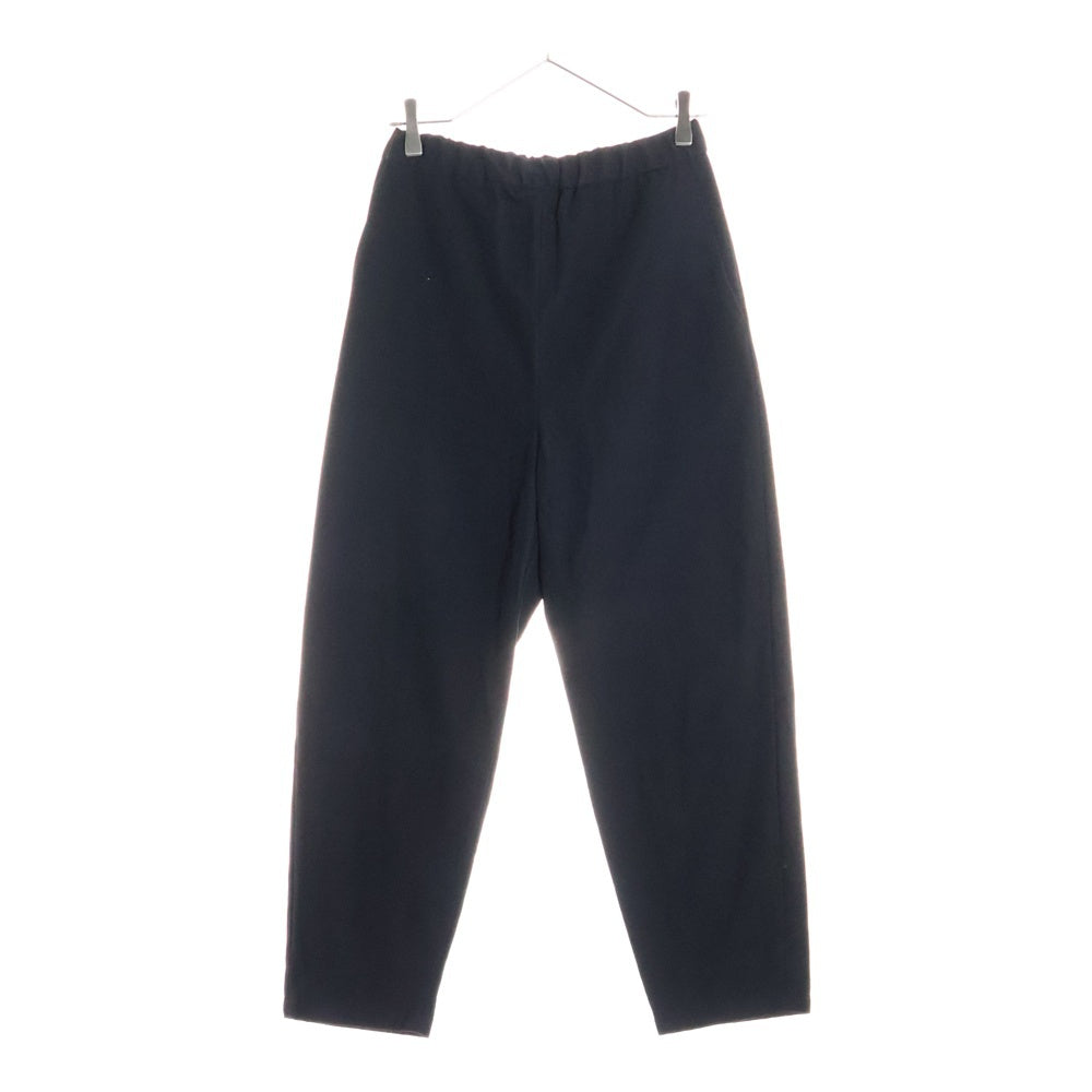 H BEAUTY&YOUTH(エイチ ビューティーアンドユース) ウール ストライプ テーパードパンツ ブラック 1214-217-8154