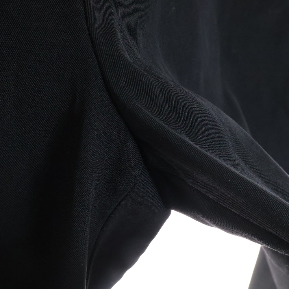 H BEAUTY&YOUTH(エイチ ビューティーアンドユース) ウール ストライプ テーパードパンツ ブラック 1214-217-8154