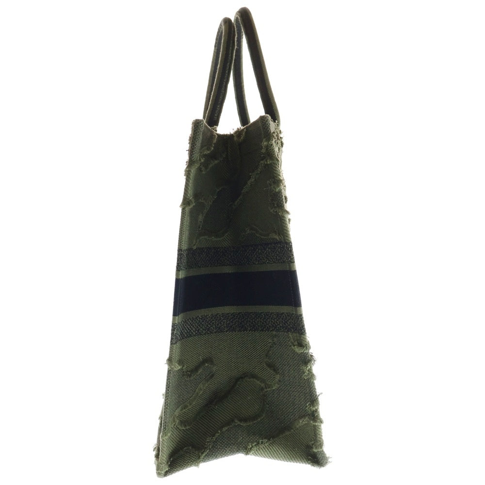 DIOR(ディオール) 2020年 リゾートコレクション ブックトート キャンバス カーキ カモフラージュ 50-MA-0189