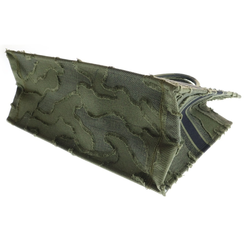 DIOR(ディオール) 2020年 リゾートコレクション ブックトート キャンバス カーキ カモフラージュ 50-MA-0189