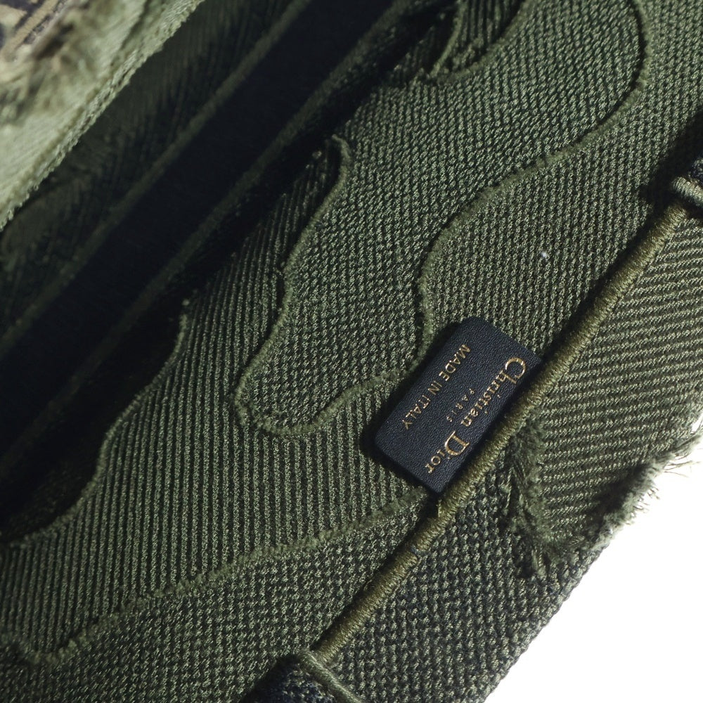 DIOR(ディオール) 2020年 リゾートコレクション ブックトート キャンバス カーキ カモフラージュ 50-MA-0189