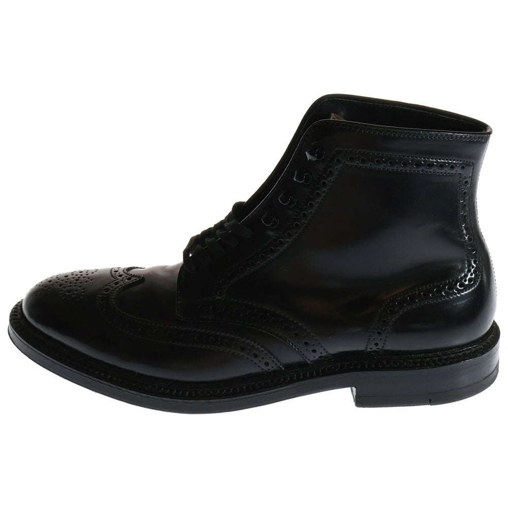 Alden(オールデン) CORDOVAN WING TIP BOOTS コードバン ウイングチップ ブーツ ブラック 4465H