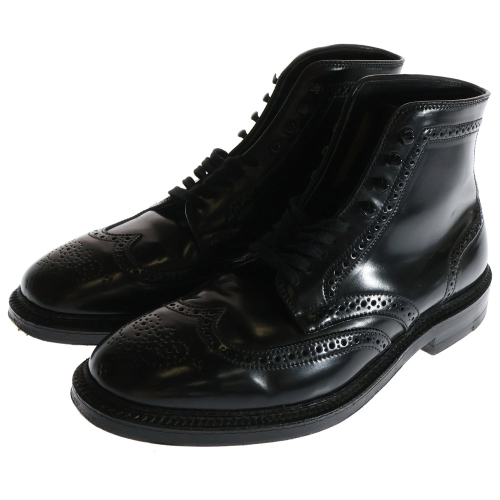 Alden(オールデン) CORDOVAN WING TIP BOOTS コードバン ウイングチップ ブーツ ブラック 4465H