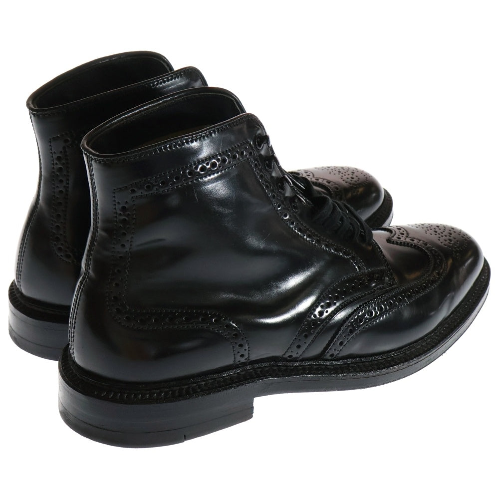Alden(オールデン) CORDOVAN WING TIP BOOTS コードバン ウイングチップ ブーツ ブラック 4465H