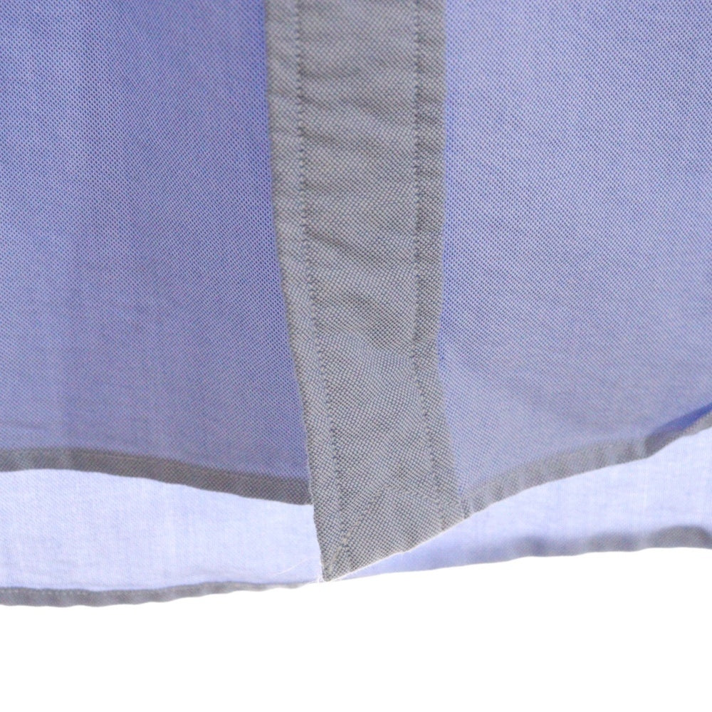 THE NORTH FACE(ザノースフェイス) サイドポケット ロゴ刺繍 オックスフォードボタンダウン 長袖シャツ ブルー NT3300N