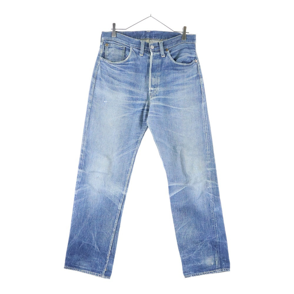 Levi's(リーバイス) 40S VINTAGE 501XX 46モデル 革パッチ 片面タブ BIG E 隠しリベットドーム型 小股裏切りっぱなし ヴィンテージ ボタンフライ デニムパンツ インディゴ