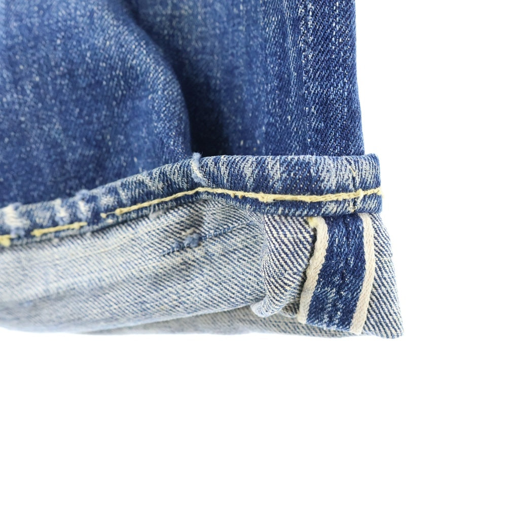 Levi's(リーバイス) 40S VINTAGE 501XX 46モデル 革パッチ 片面タブ BIG E 隠しリベットドーム型 小股裏切りっぱなし ヴィンテージ ボタンフライ デニムパンツ インディゴ
