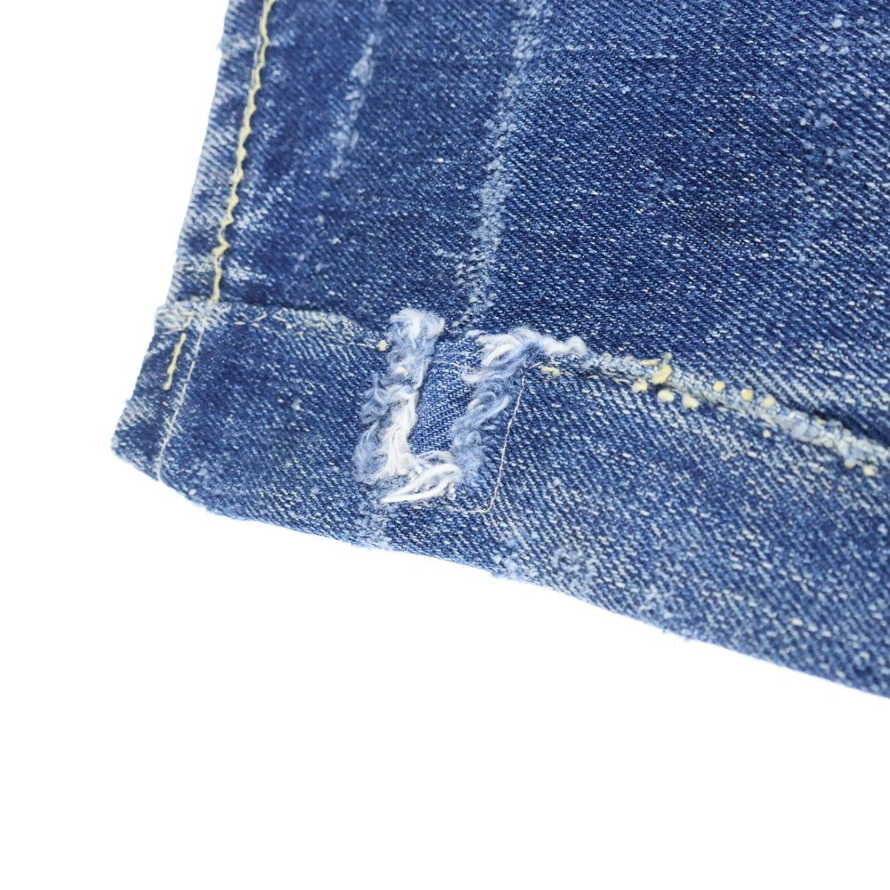 Levi's(リーバイス) 40S VINTAGE 501XX 46モデル 革パッチ 片面タブ BIG E 隠しリベットドーム型 小股裏切りっぱなし ヴィンテージ ボタンフライ デニムパンツ インディゴ