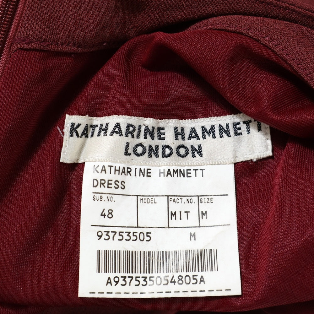 KATHARINE HAMNETT(キャサリンハムネット) 93753505 ロングワンピース レディース バーガンディー