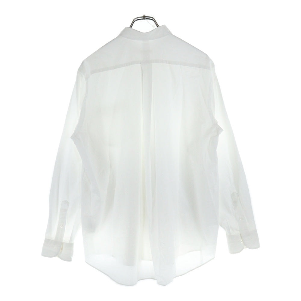 COMOLI(コモリ) 20AW レギュラーカラー 胸ポケット 長袖シャツ ホワイト S03-02001
