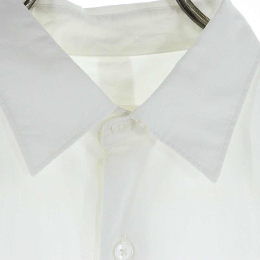 COMOLI(コモリ) 20AW レギュラーカラー 胸ポケット 長袖シャツ ホワイト S03-02001