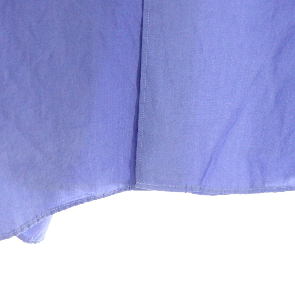 COMOLI(コモリ) 20AW レギュラーカラー 胸ポケット 長袖シャツ ブルー R01-02001