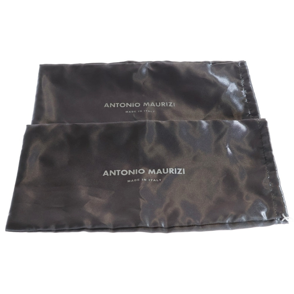 ANTONIO MAURIZI(アントニオ・マウリッツィ) ダブルモンク メダリオン レザー ドレスシューズ ブラウン