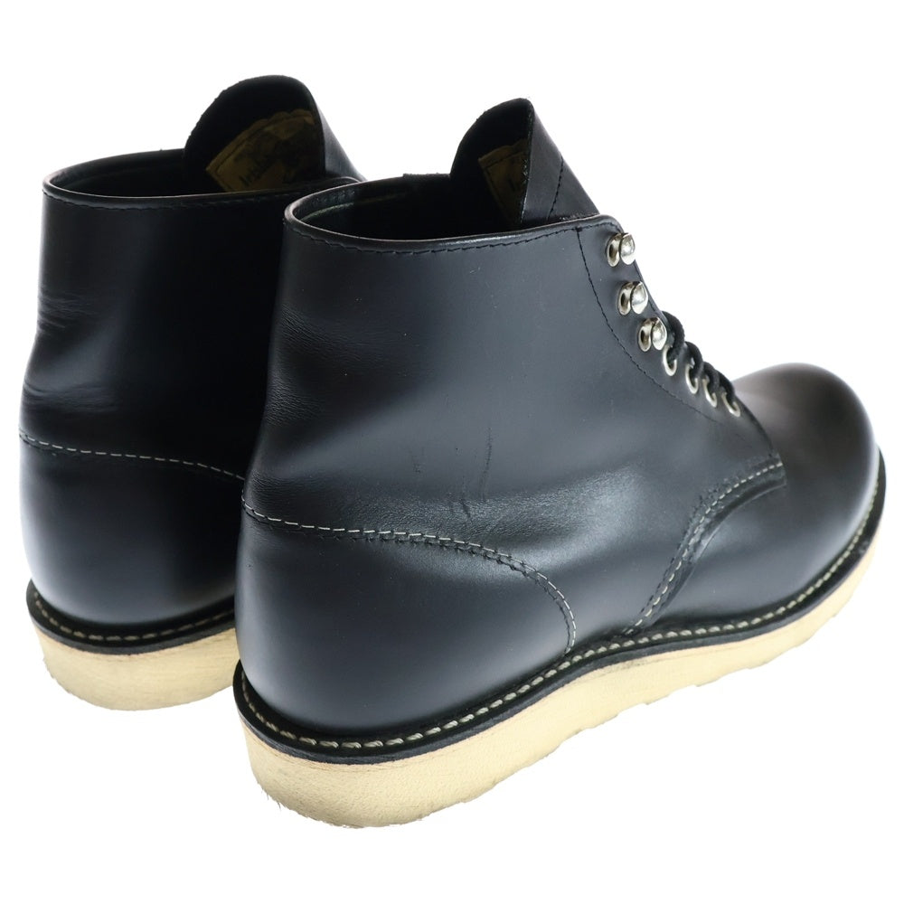 RED WING(レッド ウイング) 6-inch Classic Round 6インチ クラシックラウンド レースアップ レザー ブーツ ブラック US7.5/25.5cm 8165