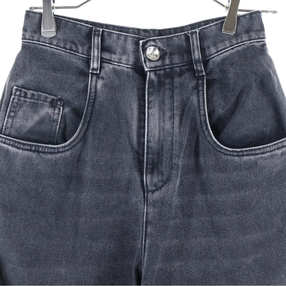 Maison Margiela 1(メゾンマルジェラ) SLASH DETAIL DENIM PANTS スラッシュディティール 5ポケット デニムパンツ ブラック レディース S51LA0051
