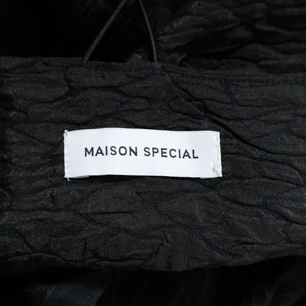 MAISON SPECIAL(メゾンスペシャル ) ウォッシュド加工 ノースリーブ ロングワンピース レディース ブラック 21212265104