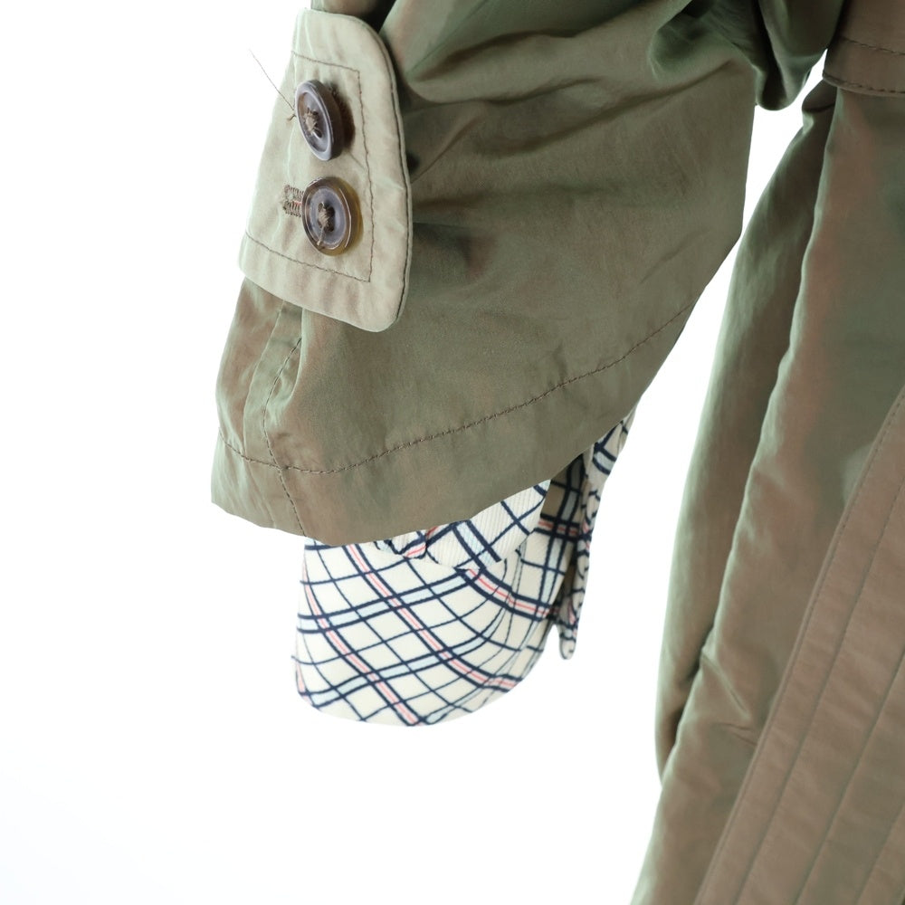 Maison Margiela 14(メゾンマルジェラ) 19SS チェックライナー 2WAY トレンチコート アウター カーキ S30FZ0009