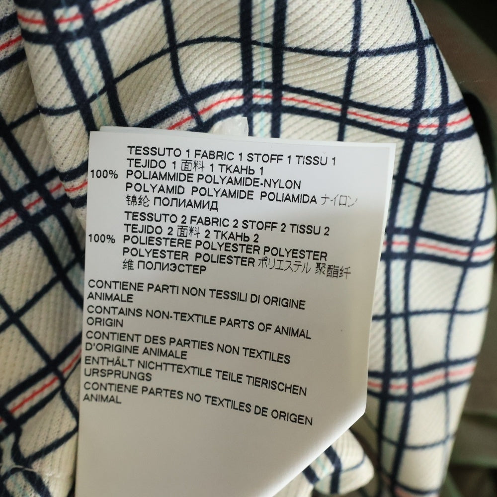 Maison Margiela 14(メゾンマルジェラ) 19SS チェックライナー 2WAY トレンチコート アウター カーキ S30FZ0009