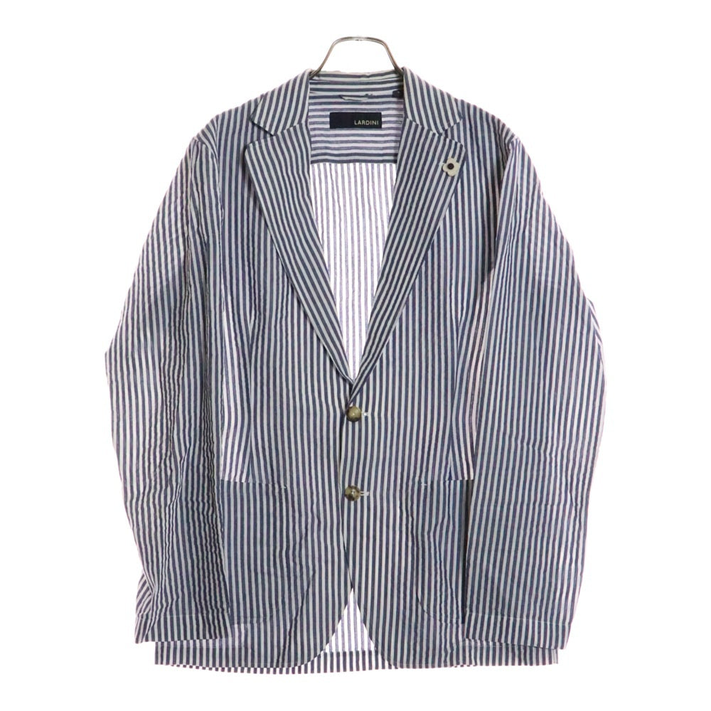 ラルディーニ　LARDINI ジャケット　ストライプ　ブートニエール LARDINI(ラルディーニ) ストライプ柄 コットン シングル