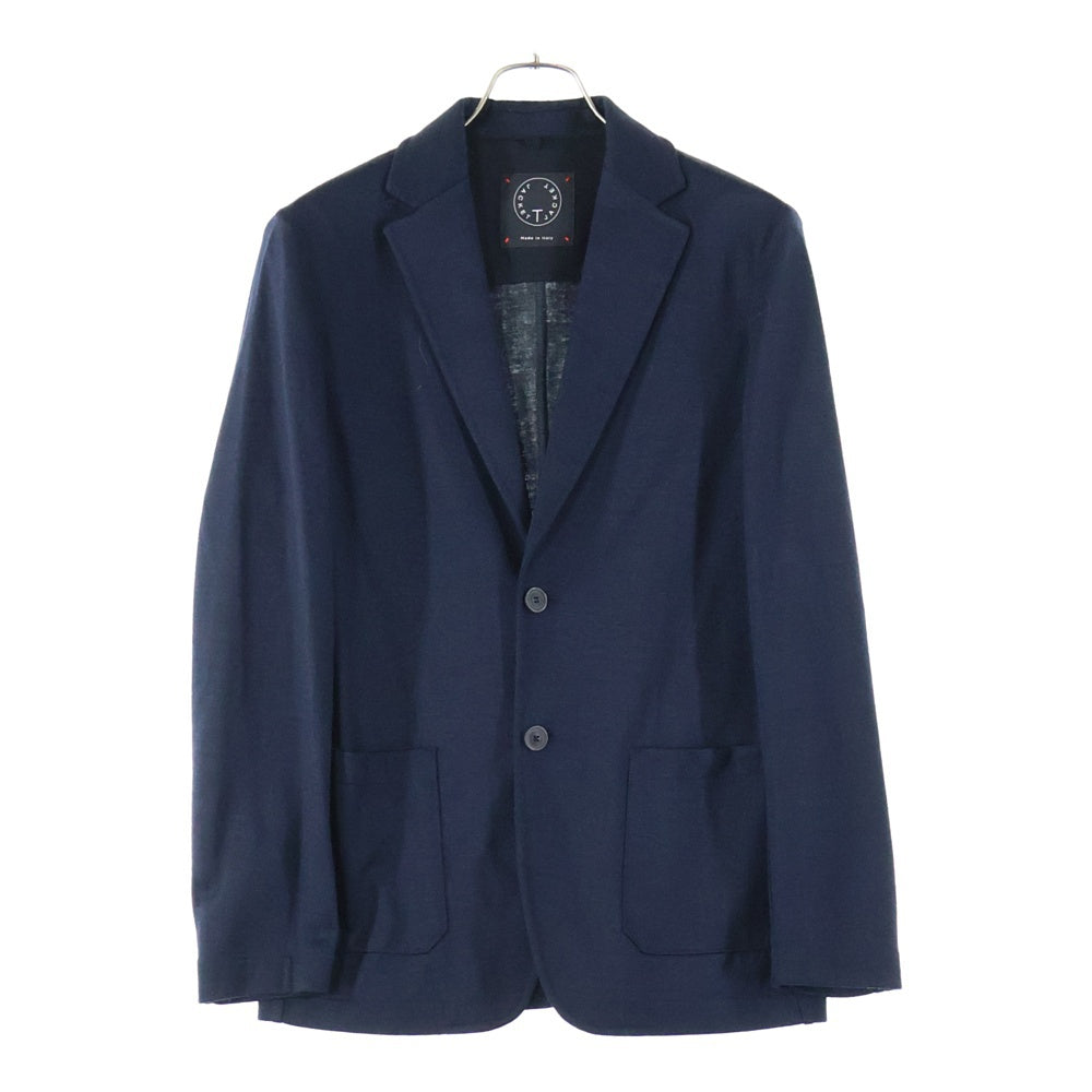 T-JACKET(ティー ジャケット) コットン シングルテーラードジャケット ネイビー 51G419JR