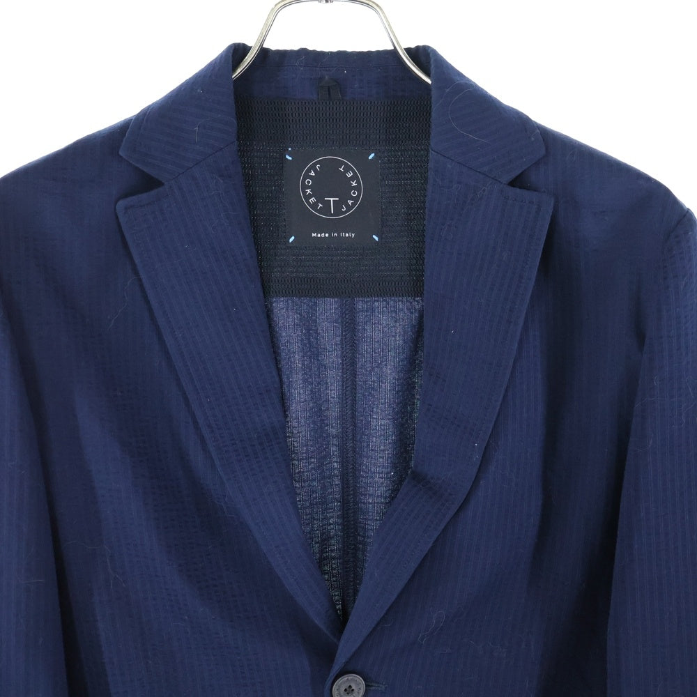 T-JACKET(ティー ジャケット) T-JACKET (ティージャケット) ストライプ柄 シングルテーラードジャケット ネイビー 51G419JR