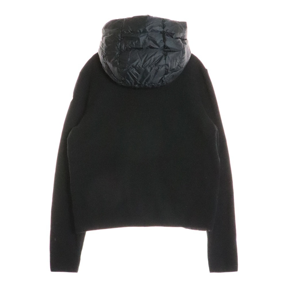 MONCLER(モンクレール) 23SS CARDIGAN TRICOT カーディガン トリコット ジップアップフーデッドダウンジャケット ブラック I10919B00005 M1367