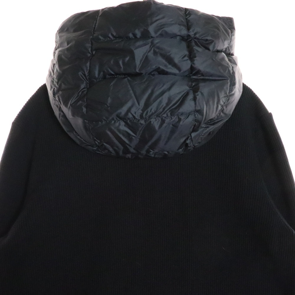 MONCLER(モンクレール) 23SS CARDIGAN TRICOT カーディガン トリコット ジップアップフーデッドダウンジャケット ブラック I10919B00005 M1367