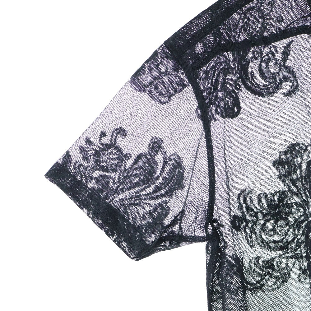 SUPREME(シュプリーム) 25SS Last Supper Lace S/S Shirt ラスト スーパー レース ショートスリーブ 半袖シャツ ブラック