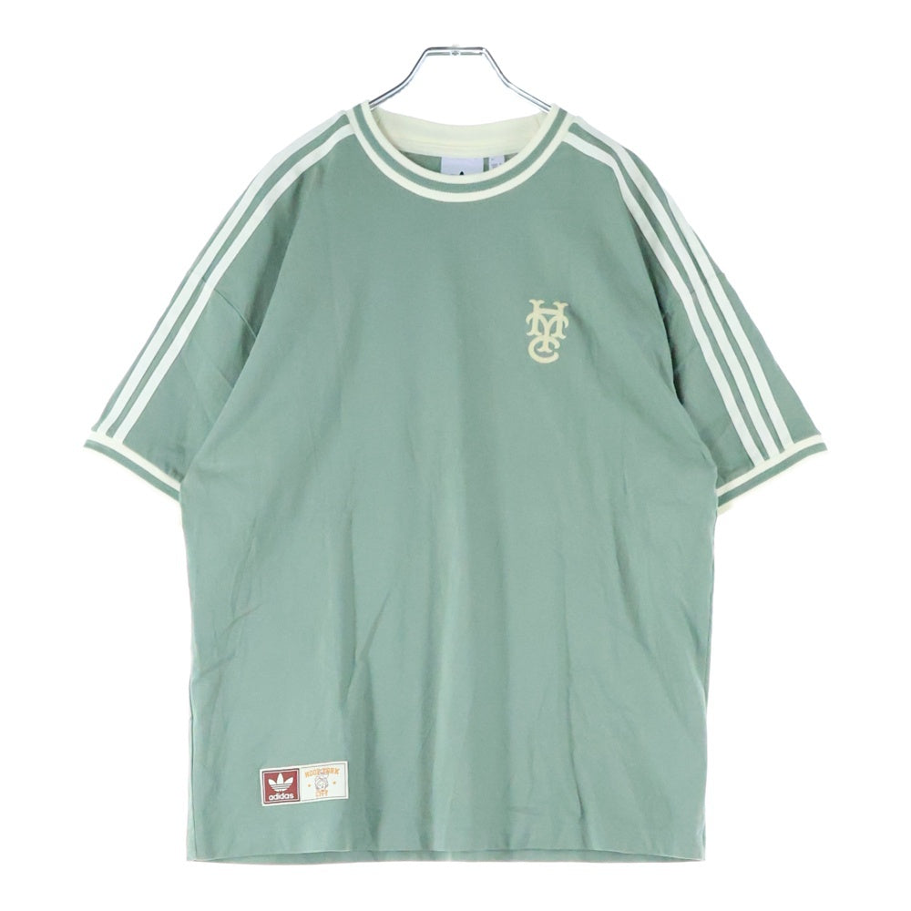 adidas(アディダス) HOOP YORK CITY フープ ヨーク シティ クルーネック半袖Tシャツ カットソー グリーン JC5967 A2B001