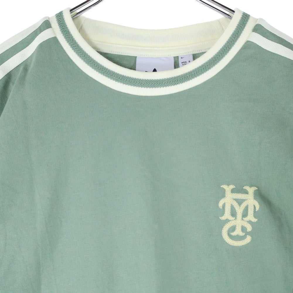 adidas(アディダス) HOOP YORK CITY フープ ヨーク シティ クルーネック半袖Tシャツ カットソー グリーン JC5967 A2B001
