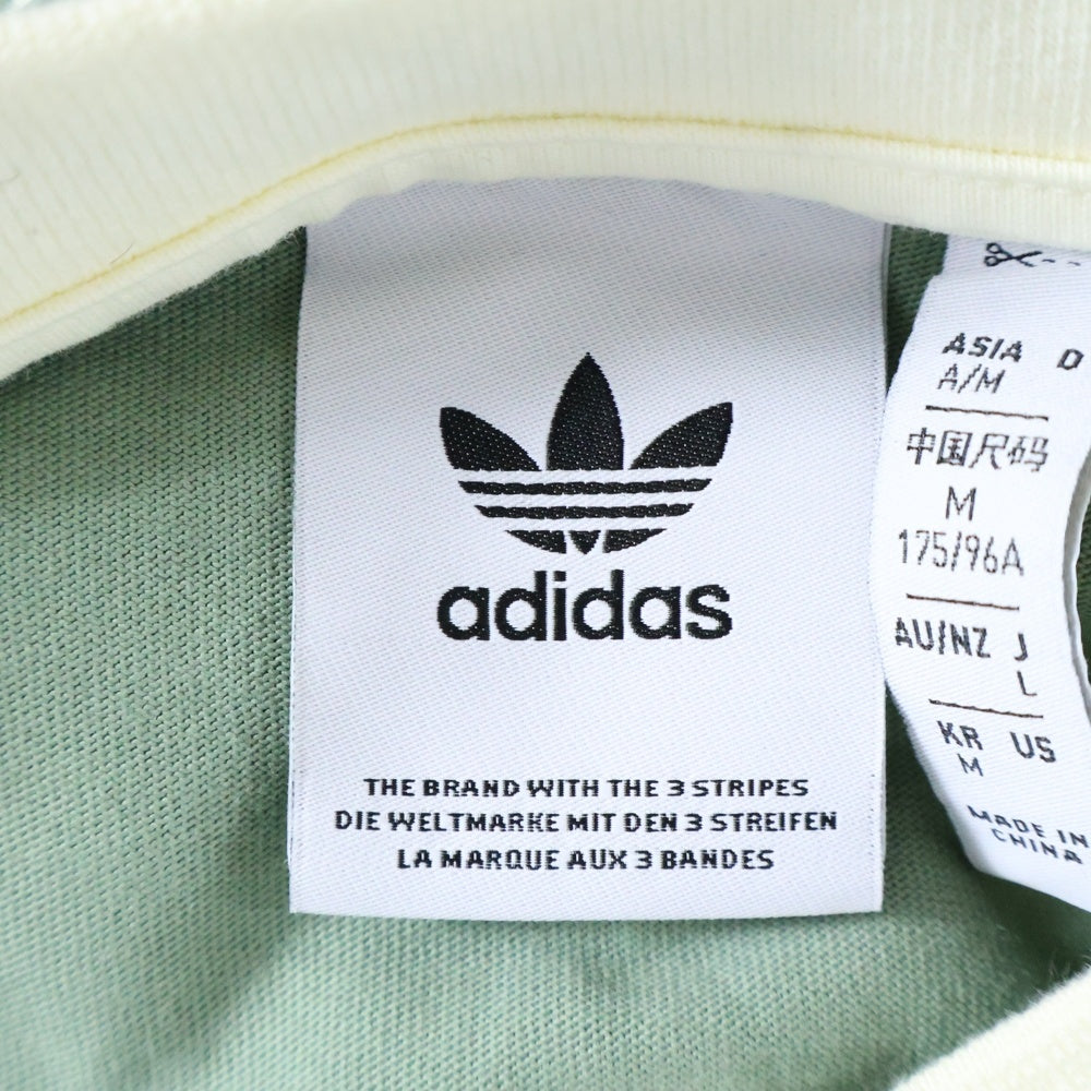 adidas(アディダス) HOOP YORK CITY フープ ヨーク シティ クルーネック半袖Tシャツ カットソー グリーン JC5967 A2B001