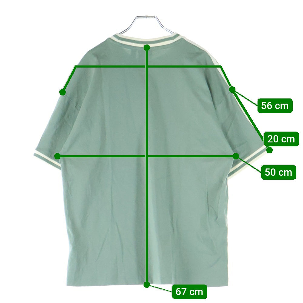 adidas(アディダス) HOOP YORK CITY フープ ヨーク シティ クルーネック半袖Tシャツ カットソー グリーン JC5967 A2B001