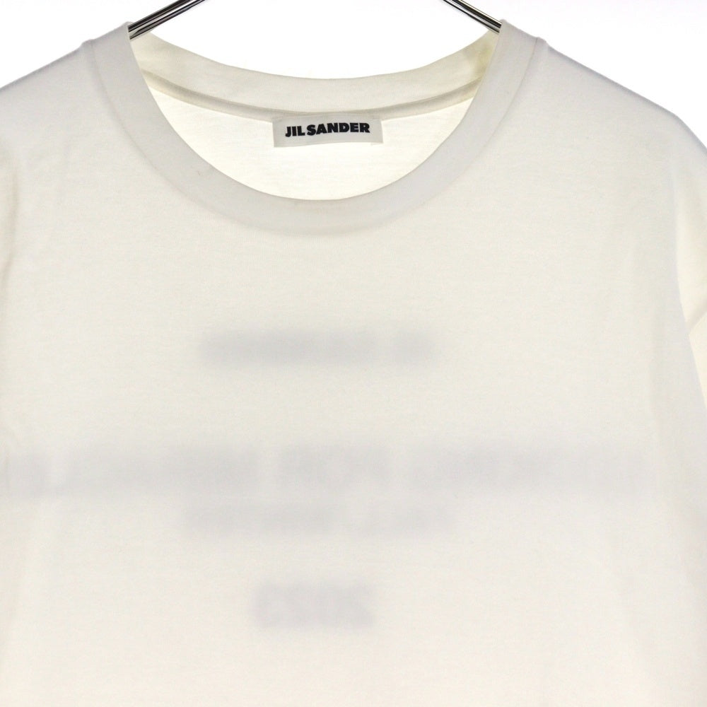 JIL SANDER(ジルサンダー) 23AW バックロゴプリント クルーネック半袖Tシャツ カットソー ホワイト J22GC0140 J46219