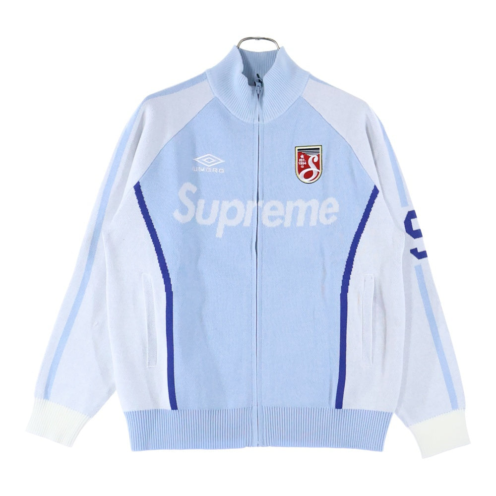 SUPREME(シュプリーム) 25SS ×UMBRO Zip Up Sweater アンブロ ジップアップニットセータートラックジャケット ブルー