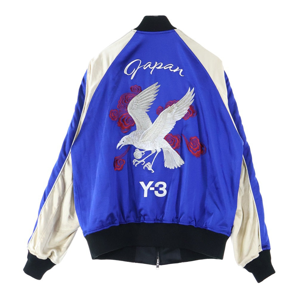 Y-3(ワイスリー) JFA スーベニアジャケット リバーシブル スカジャン ブルー/ブラック IW4988 A2E001