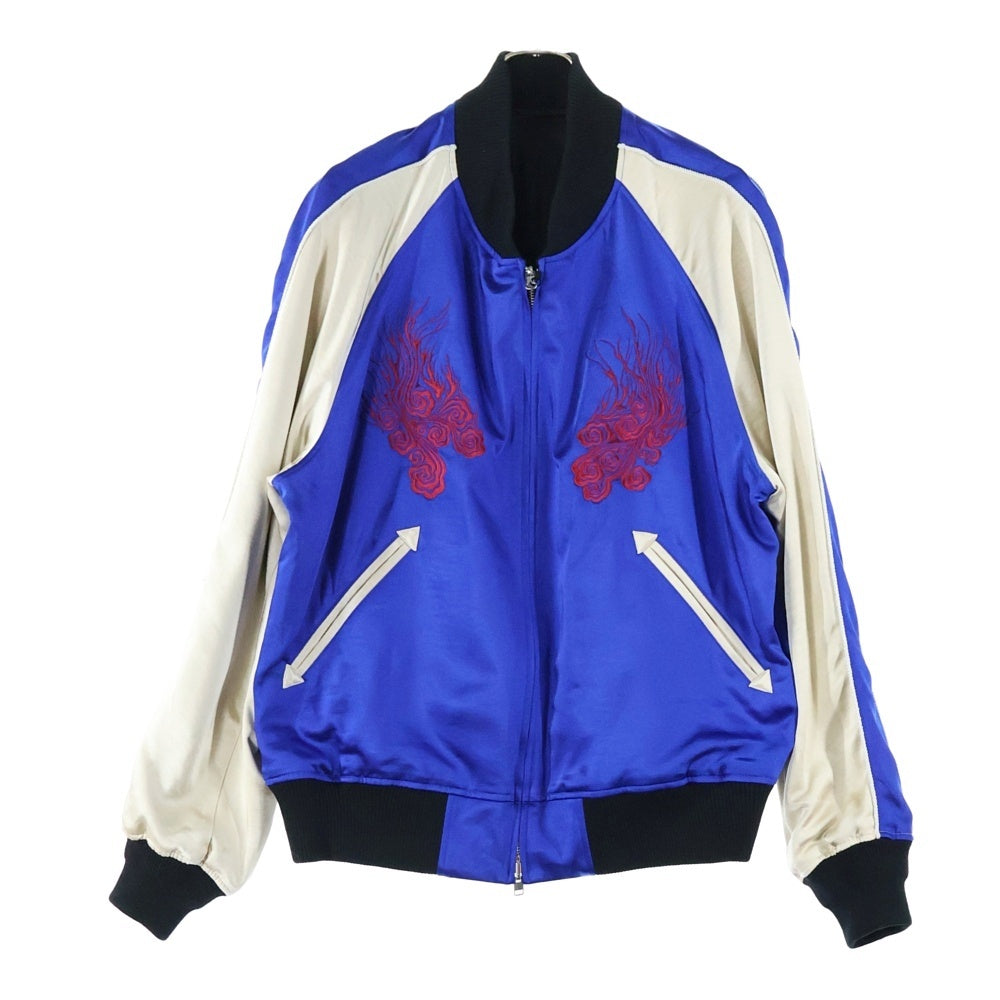 Y-3(ワイスリー) JFA スーベニアジャケット リバーシブル スカジャン ブルー/ブラック IW4988 A2E001