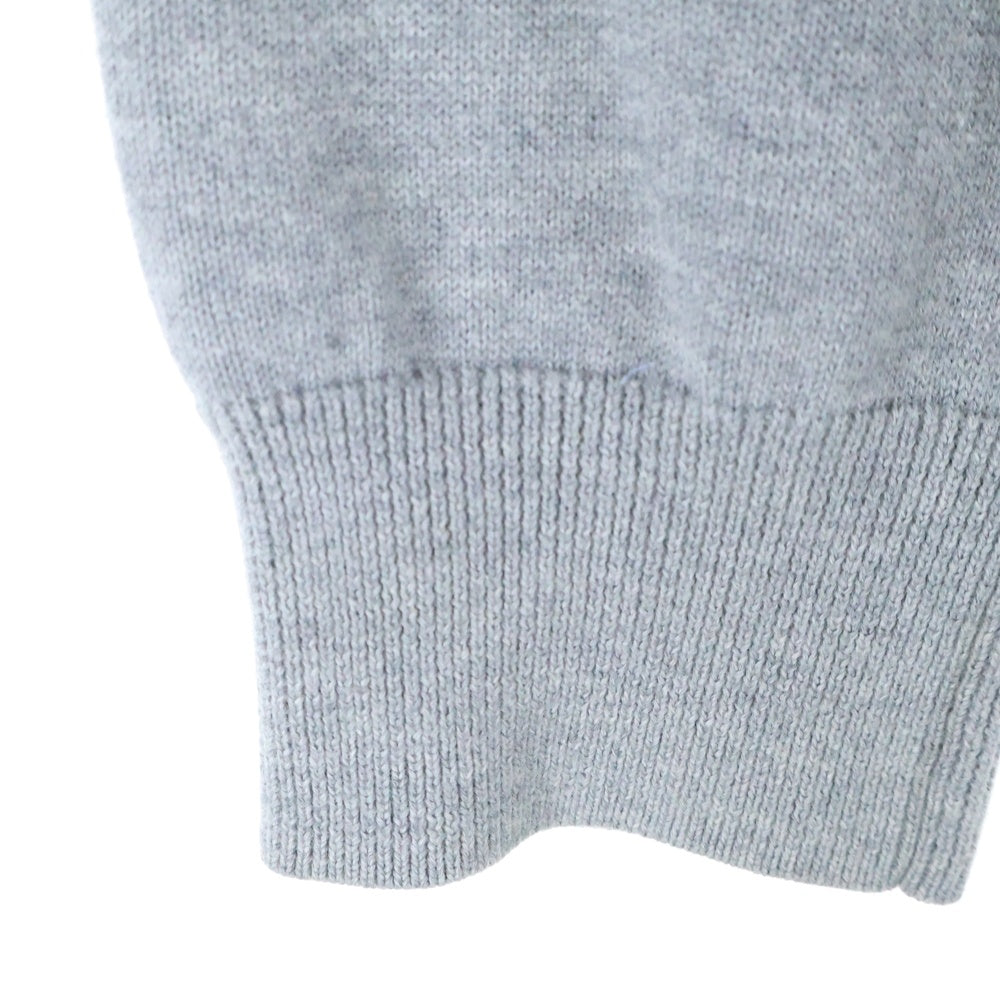 UNIFORM EXPERIMENT(ユニフォームエクスペリメント) 19SS COLOR CHART CREW NECK KNIT カラーチャート クルーネック ニット カーディガン グレー UE-190077