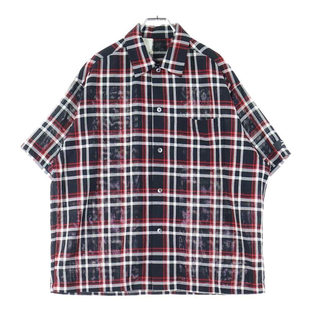 N.HOOLYWOOD(エヌハリウッド) 20SS ×UNDERCOVER HALF SLEEVE BIG SHIRT アンダーカバー ハーフスリーブ ビッグシルエット タータンチェック 半袖シャツ 1201-SH10-069
