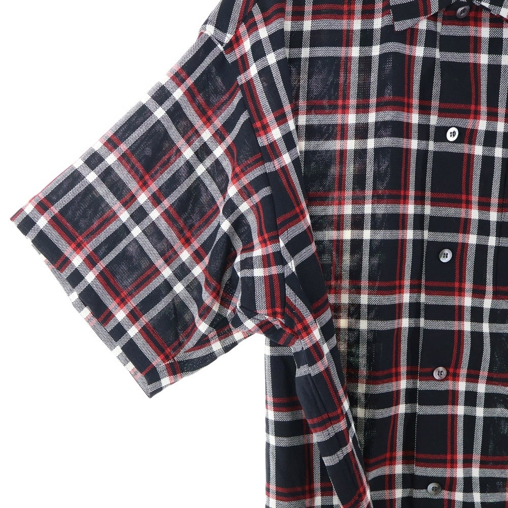 N.HOOLYWOOD(エヌハリウッド) 20SS ×UNDERCOVER HALF SLEEVE BIG SHIRT アンダーカバー ハーフスリーブ ビッグシルエット タータンチェック 半袖シャツ 1201-SH10-069