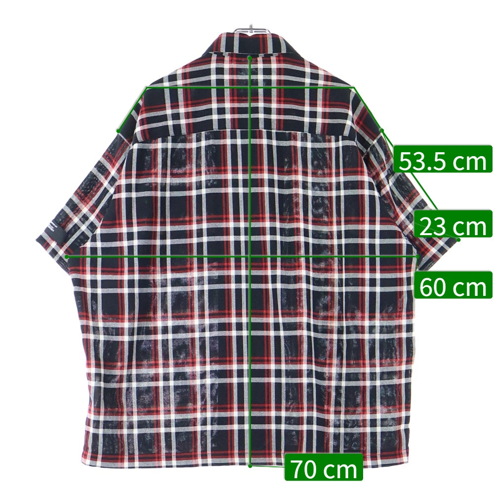 N.HOOLYWOOD(エヌハリウッド) 20SS ×UNDERCOVER HALF SLEEVE BIG SHIRT アンダーカバー ハーフスリーブ ビッグシルエット タータンチェック 半袖シャツ 1201-SH10-069