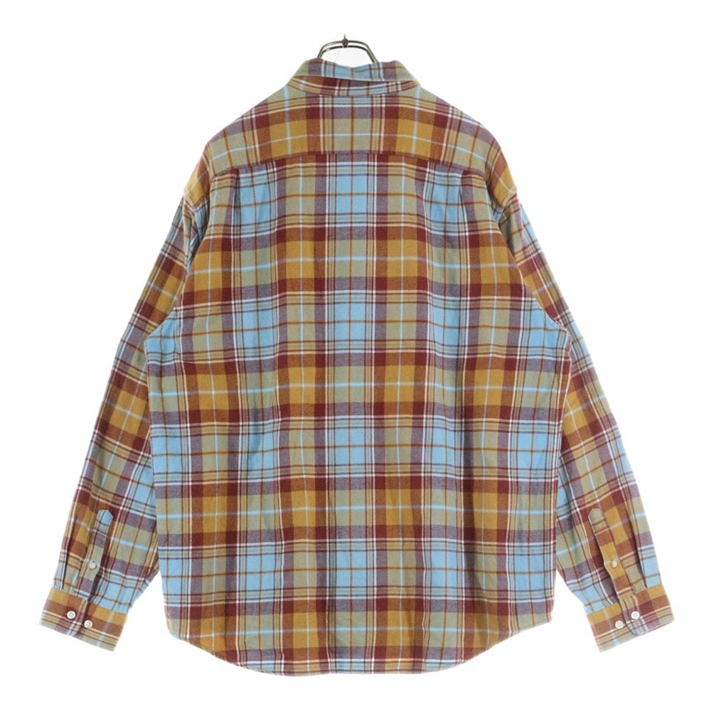 SUPREME(シュプリーム) 22AW Plaid Flannel Shirt プレイド フランネル 胸ポケット チェック長袖シャツ マルチ