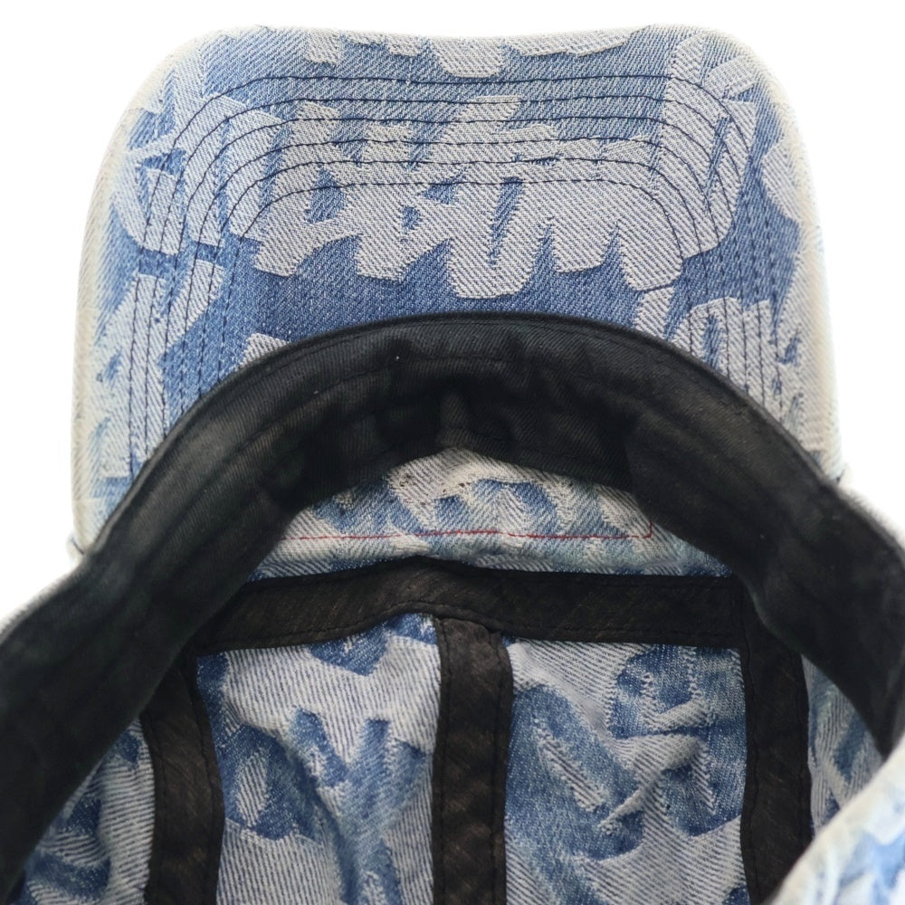 SUPREME(シュプリーム) 22SS Fat tip Jacquard Denim Camp Cap ファット チップ ジャガード キャンプキャップ インディゴ