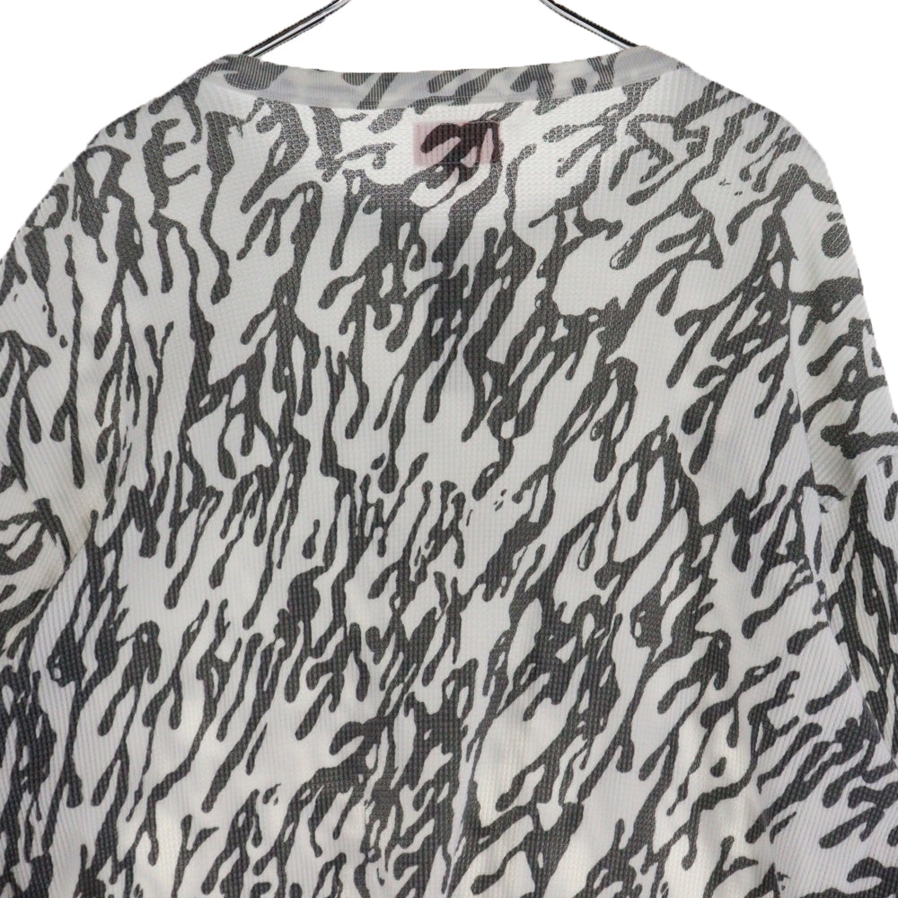 SUPREME(シュプリーム) 22AW Drip Thermal ドリップ サーマル クルーネック カットソー 長袖Tシャツ ブラック/ホワイト